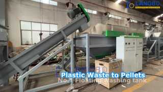 Wet Plastic Film Pelletizing Machine / PE PP Wet Bags Granulating Line
